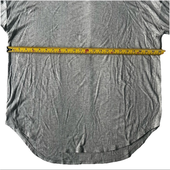 Loft Lou & Grey Long Sleeve Ribbed Tunic Top Womens XL Relaxed Fit Gray Layering - Picture 6 of 6